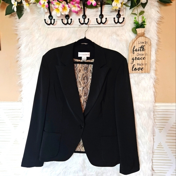 Jones New York Jackets & Blazers - Jones New York Paisley Lined Suit Jacket